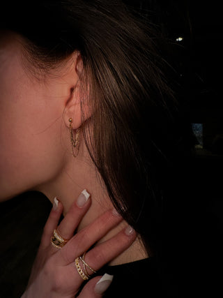 Tvin Drop Chain Earrings