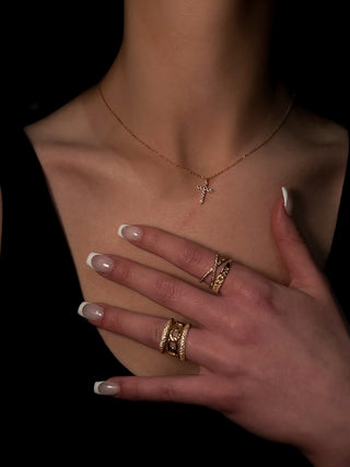Pavé Cross Necklace