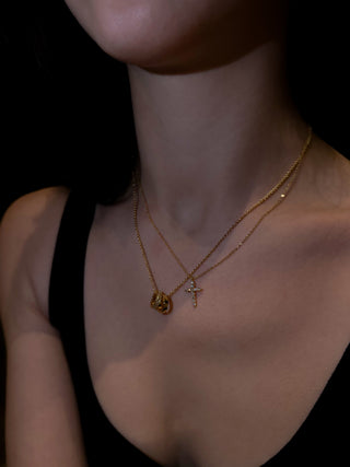 Pavé Cross Necklace