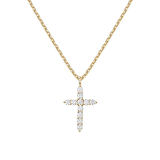 Pavé Cross Necklace